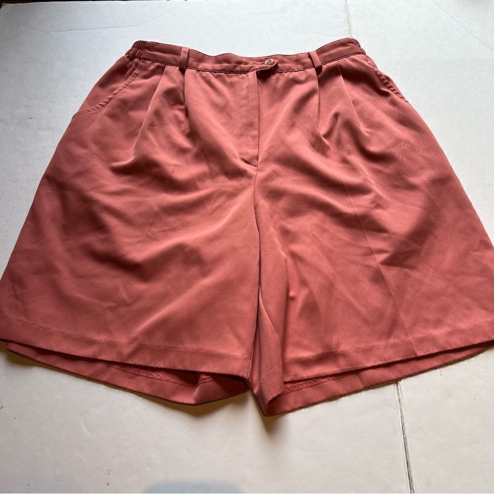 Coral Bay Golf Women's Bermuda Shorts Coral Color Size 12